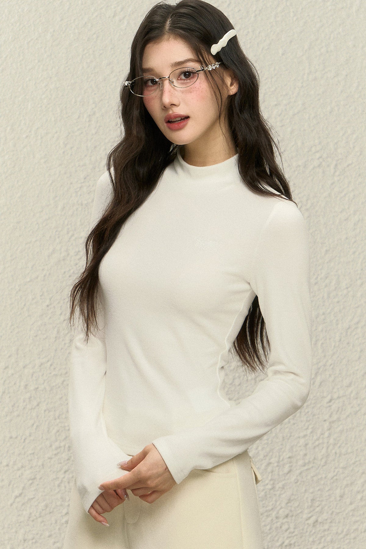 Slim Fit Half-Turtleneck Base Layer Top