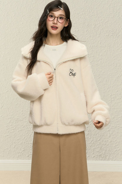 Winter Hooded Lapel Jacket and Pants Set-Up