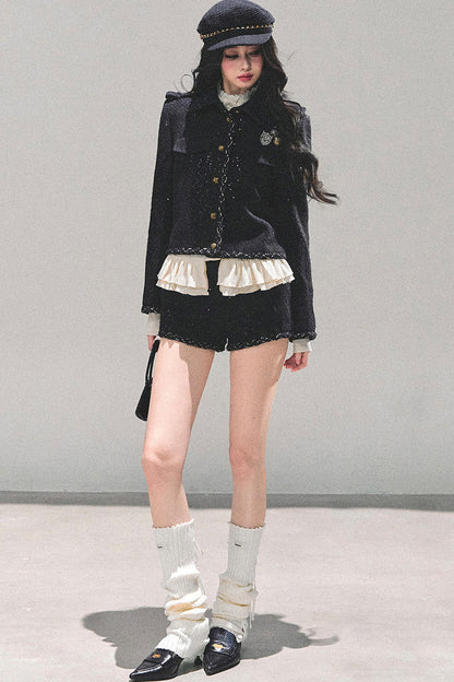 Tweed Style Rich Girl Three-Piece Set-Up