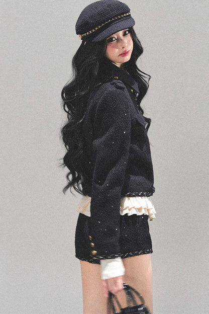 Tweed Style Rich Girl Three-Piece Set-Up