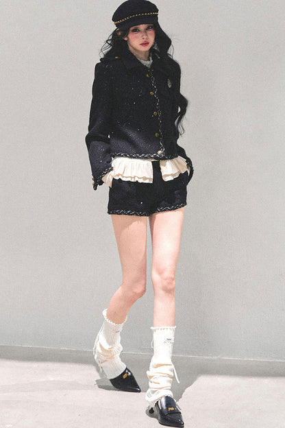 Tweed Style Rich Girl Three-Piece Set-Up