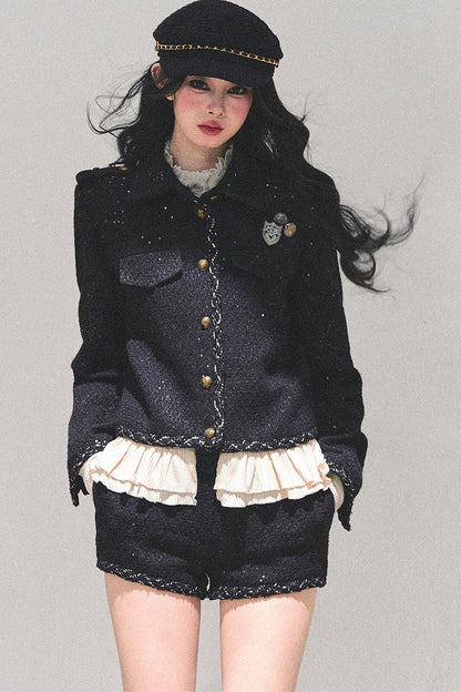 Tweed Style Rich Girl Three-Piece Set-Up