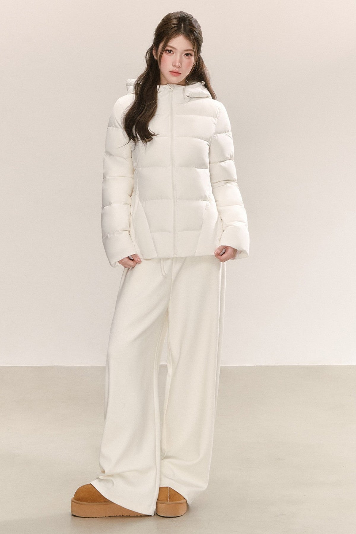 Thickened Knit Wide-Leg Pants