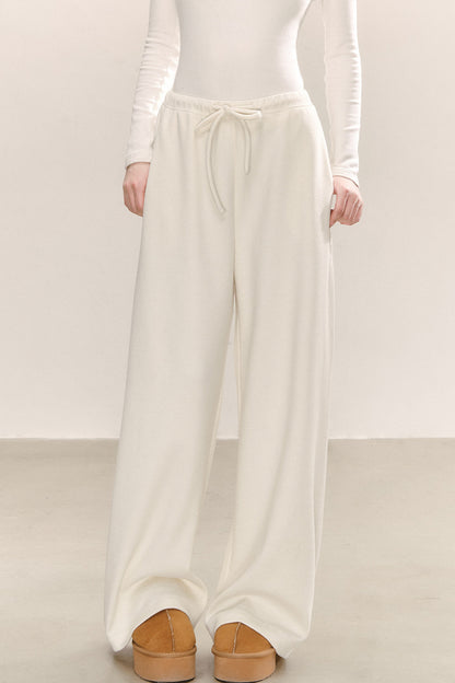 Thickened Knit Wide-Leg Pants