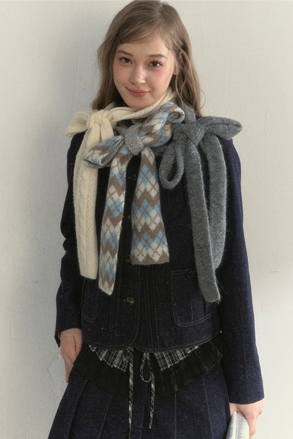 Knitted Ribbon Scarf