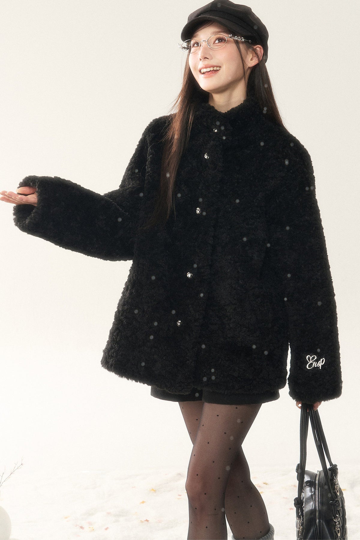 Thick Fur Integrated Jacket and Pants Set-Up
