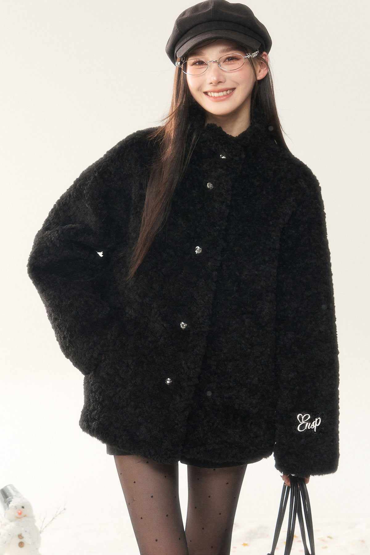 Thick Fur Integrated Jacket and Pants Set-Up