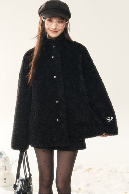 Thick Fur Integrated Jacket and Pants Set-Up