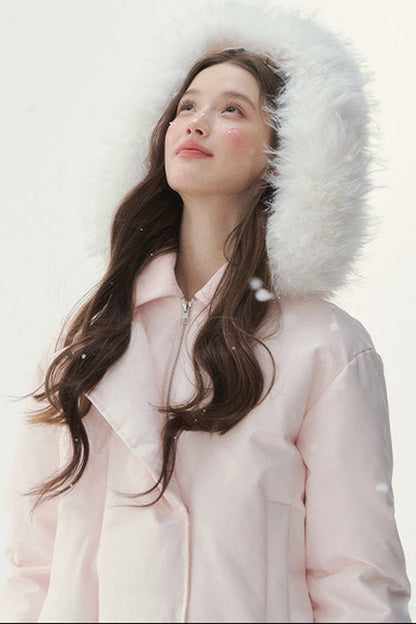 White Duck down Short Winter down Jacket