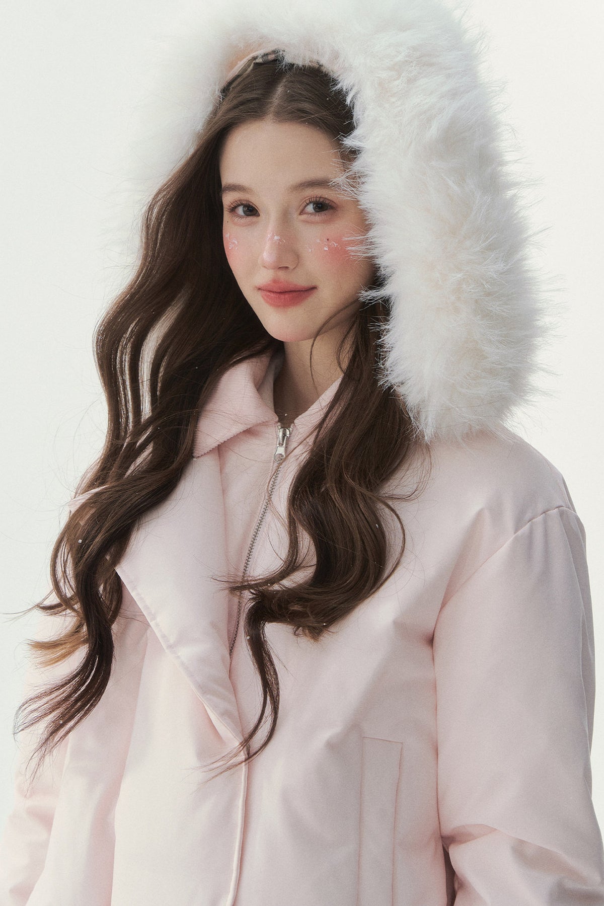 White Duck down Short Winter down Jacket