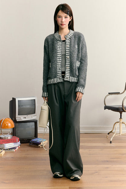 Top cardigan pesante a toppe