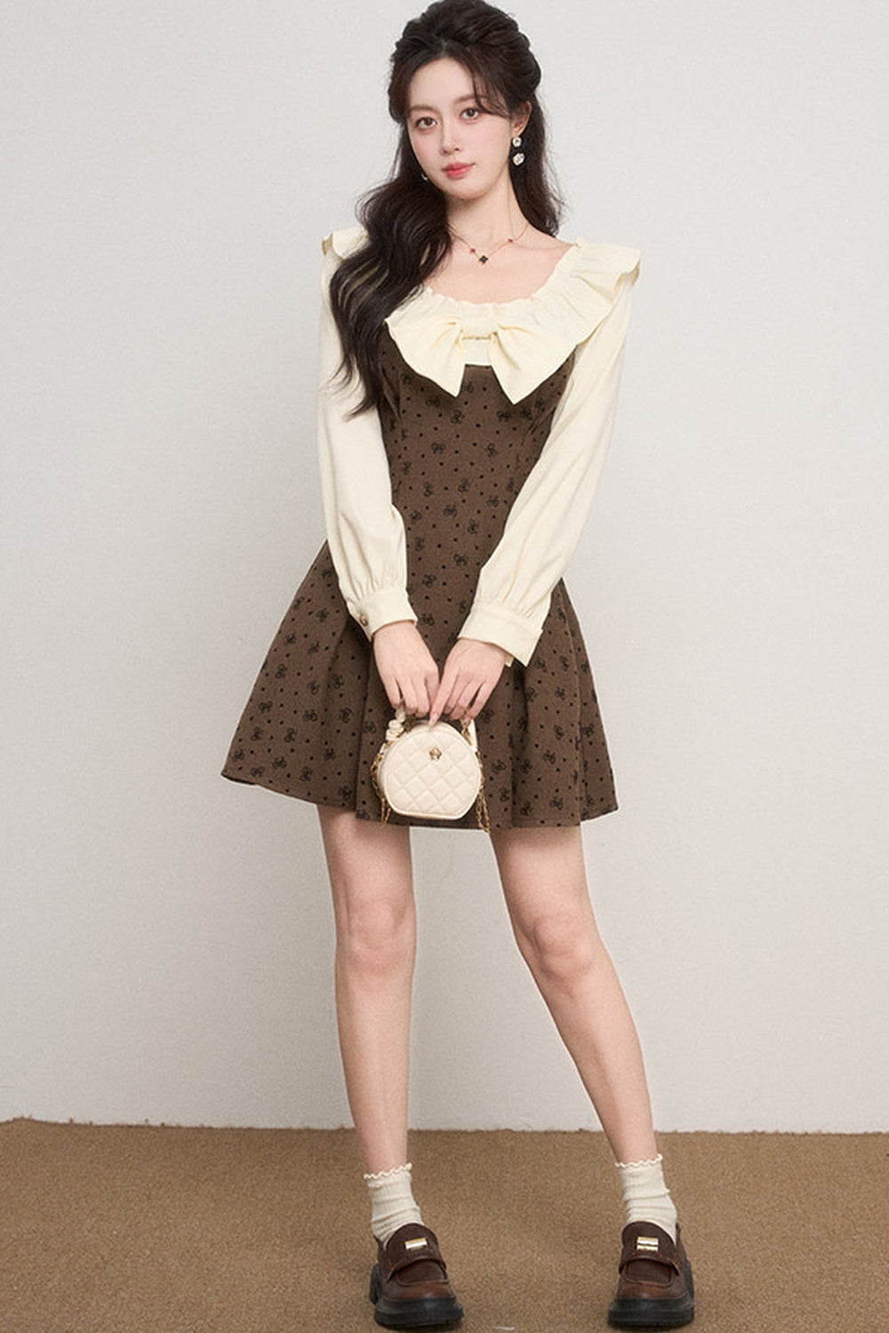 Layered-Look A-Line Dress