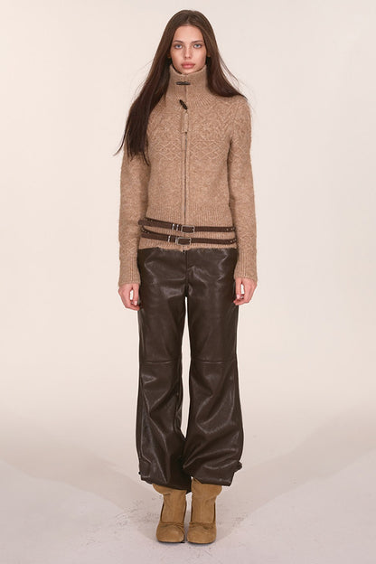 Wool Blend Toggle Cardigan