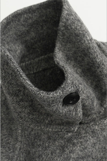 Mid-Length Double-Sided Wool Coat