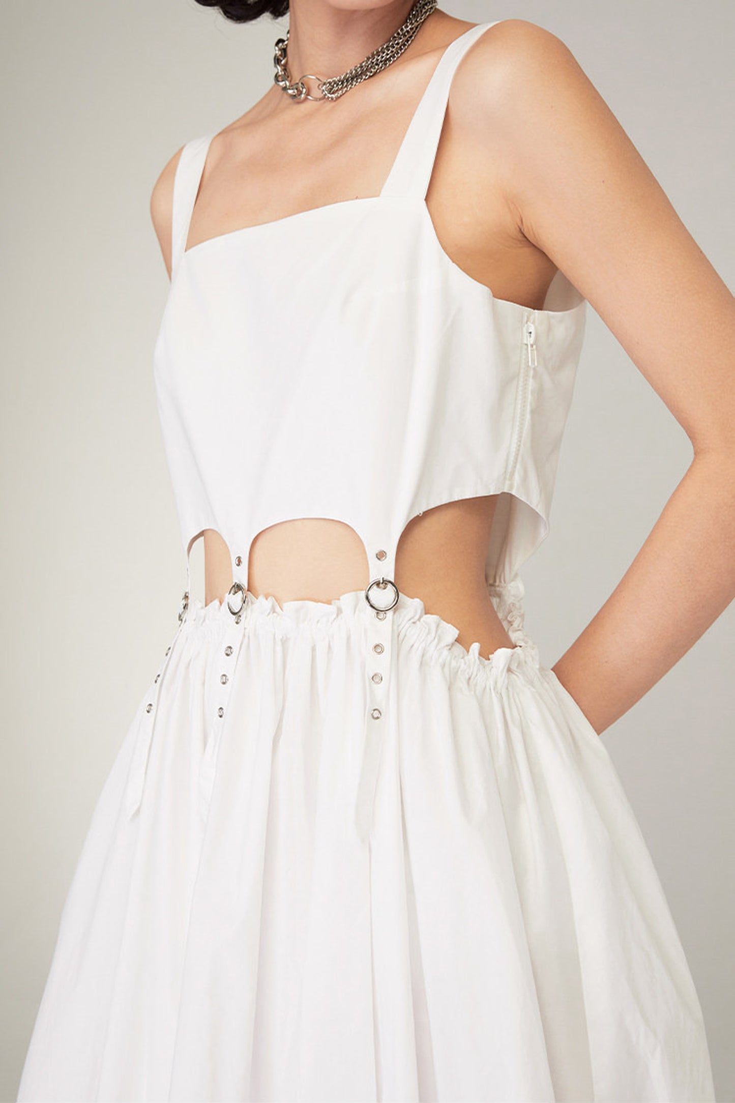 Black Mid-Length Camisole Dress