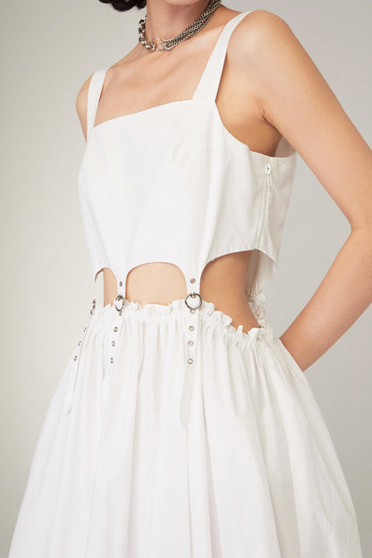 Black Mid-Length Camisole Dress