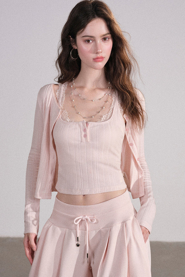 Lace Cardigan and Vest Set-Up