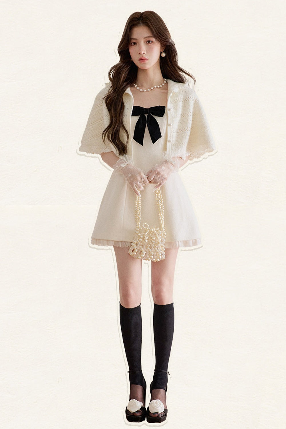 Hooded Hollow Crochet Knit Cardigan