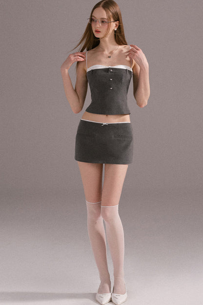 Tailored Mini Skirt