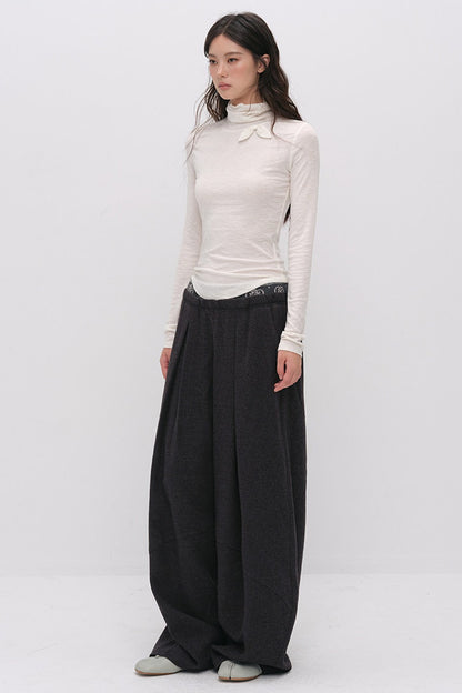 X-Line 3D Bow Tencel Wool T-Shirt