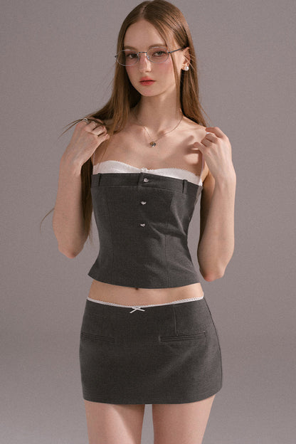 Tailored Mini Skirt