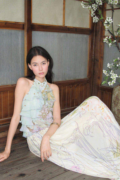 Gentle Twisted Mesh Skirt