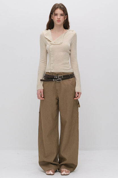 Merino Wool Knit Cardigan