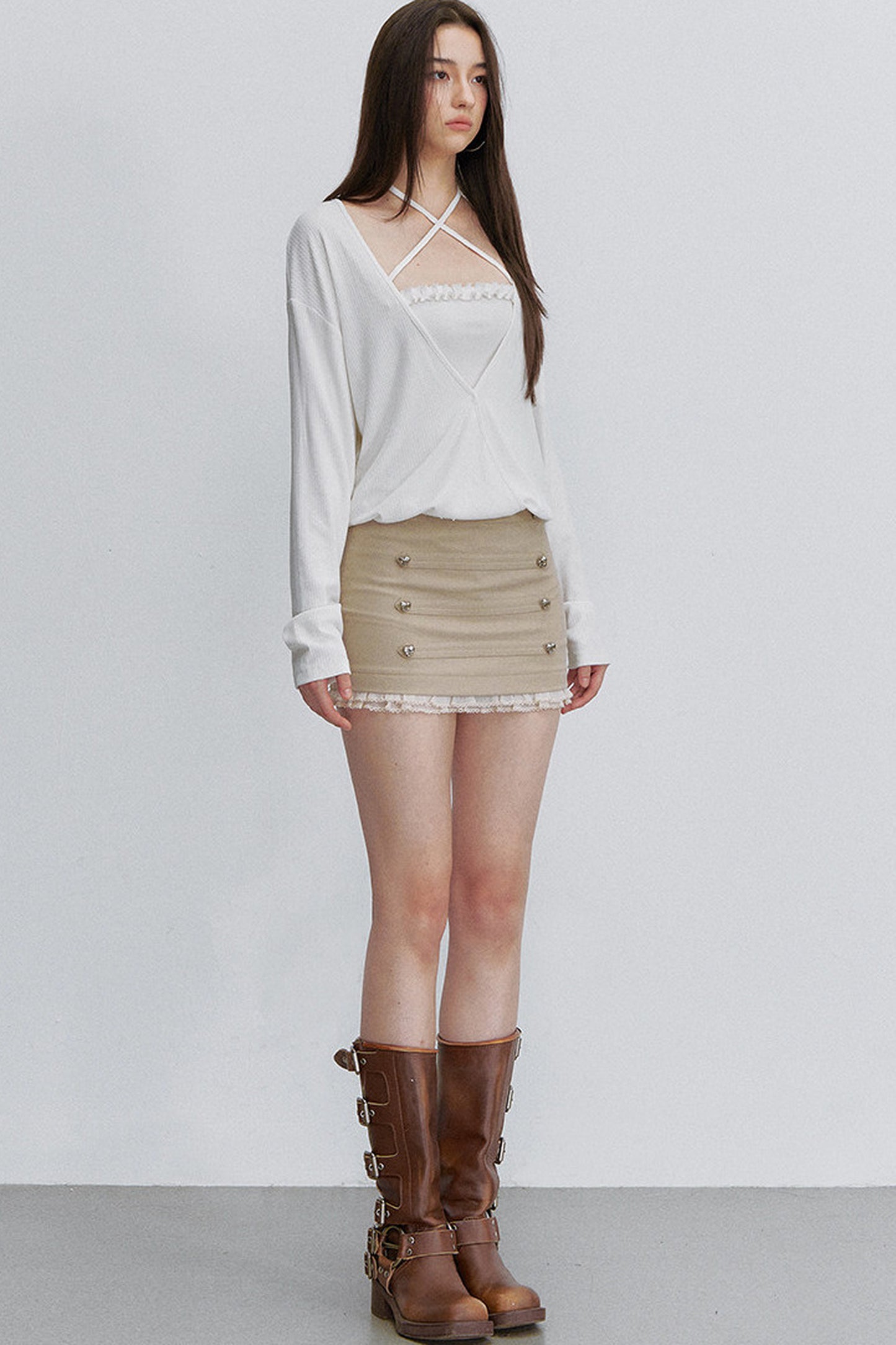 Interwoven Cross-Tie Tube Top