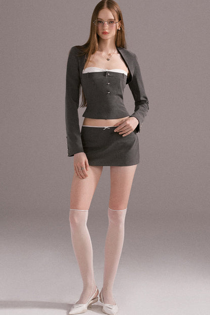 Tailored Mini Skirt