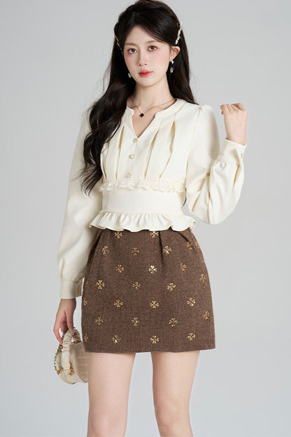 French-Style Shirt and Skirt Set-Up