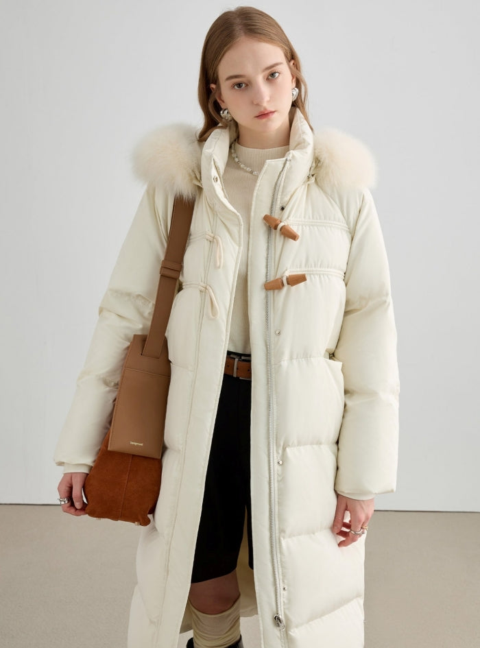 Fur Hood Middle Coat
