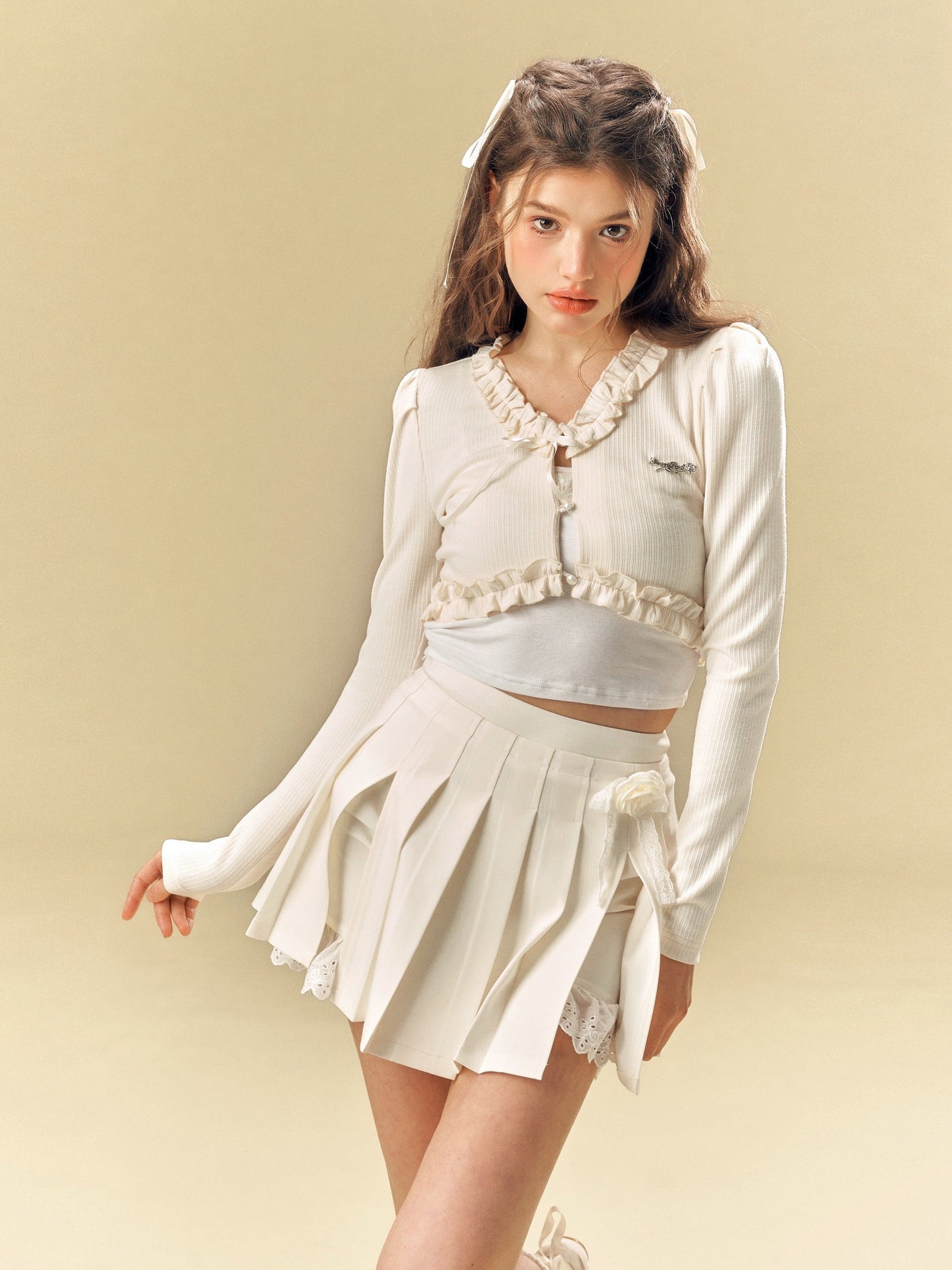 Ballet Style Knitted Cardigan Jacket