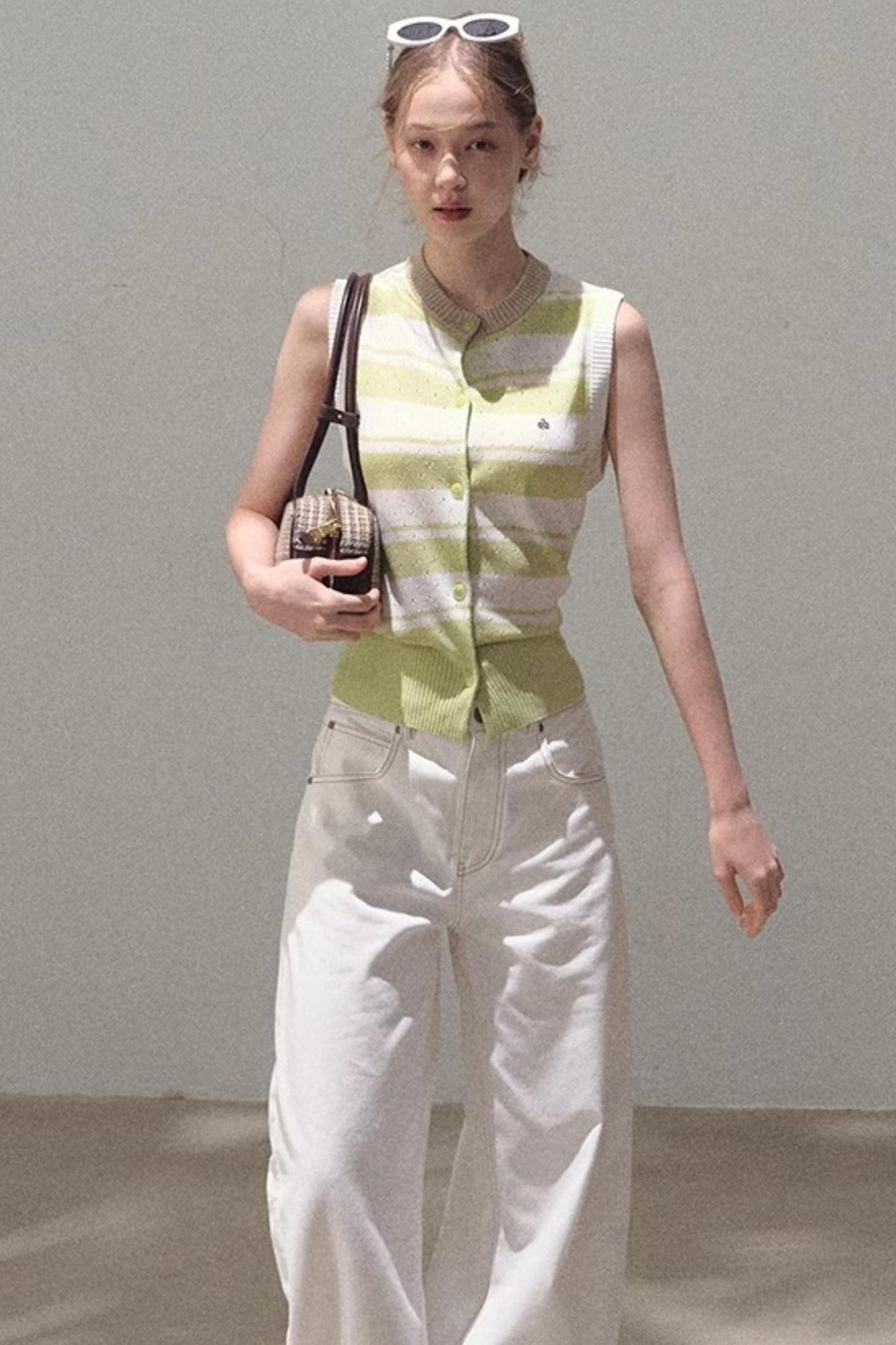 Thin Linen Relaxed Fit Vest