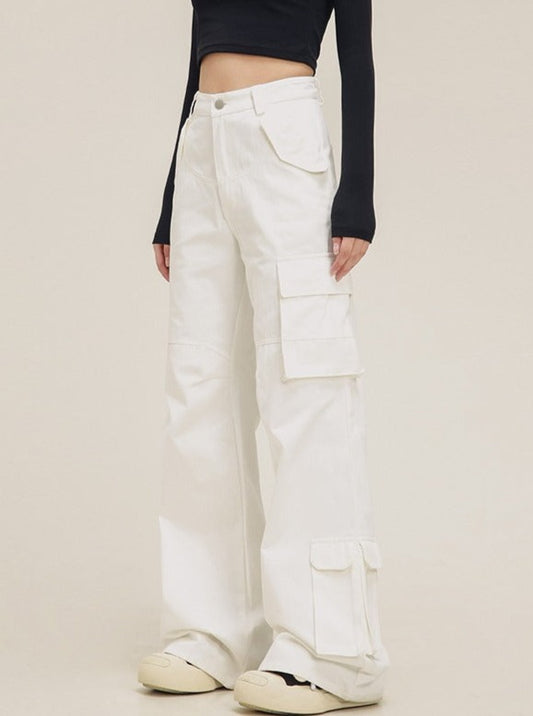 American pocket panelled flared pants