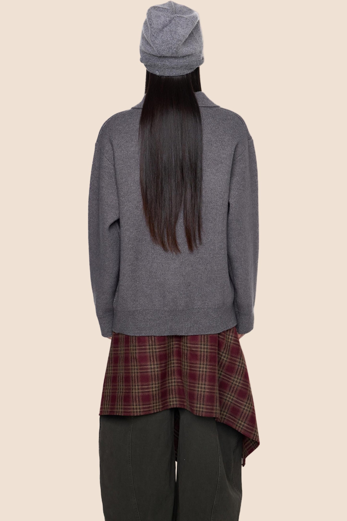 Basic Retro Loose Knit Jacket