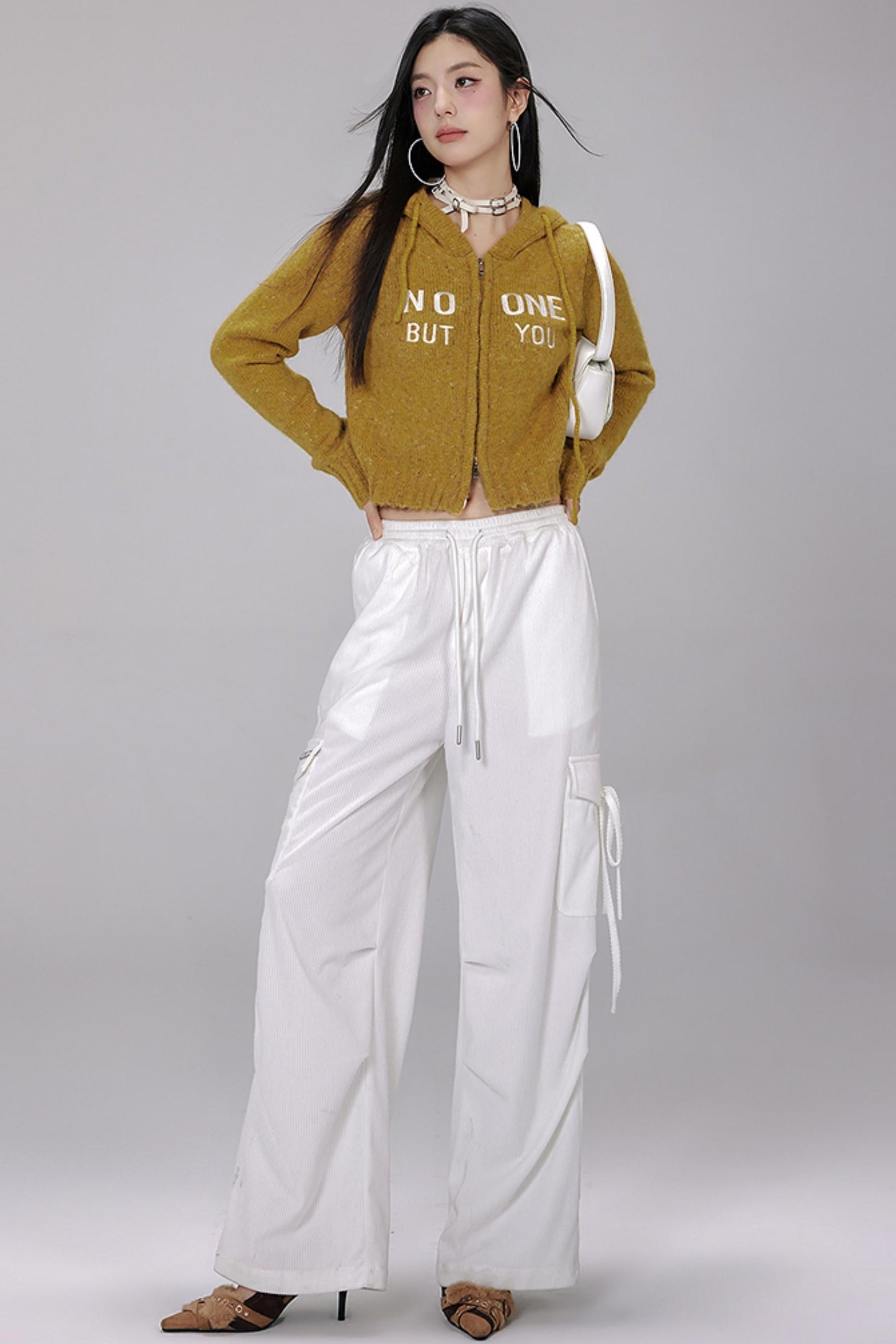 Vintage Knit Hooded Sweater