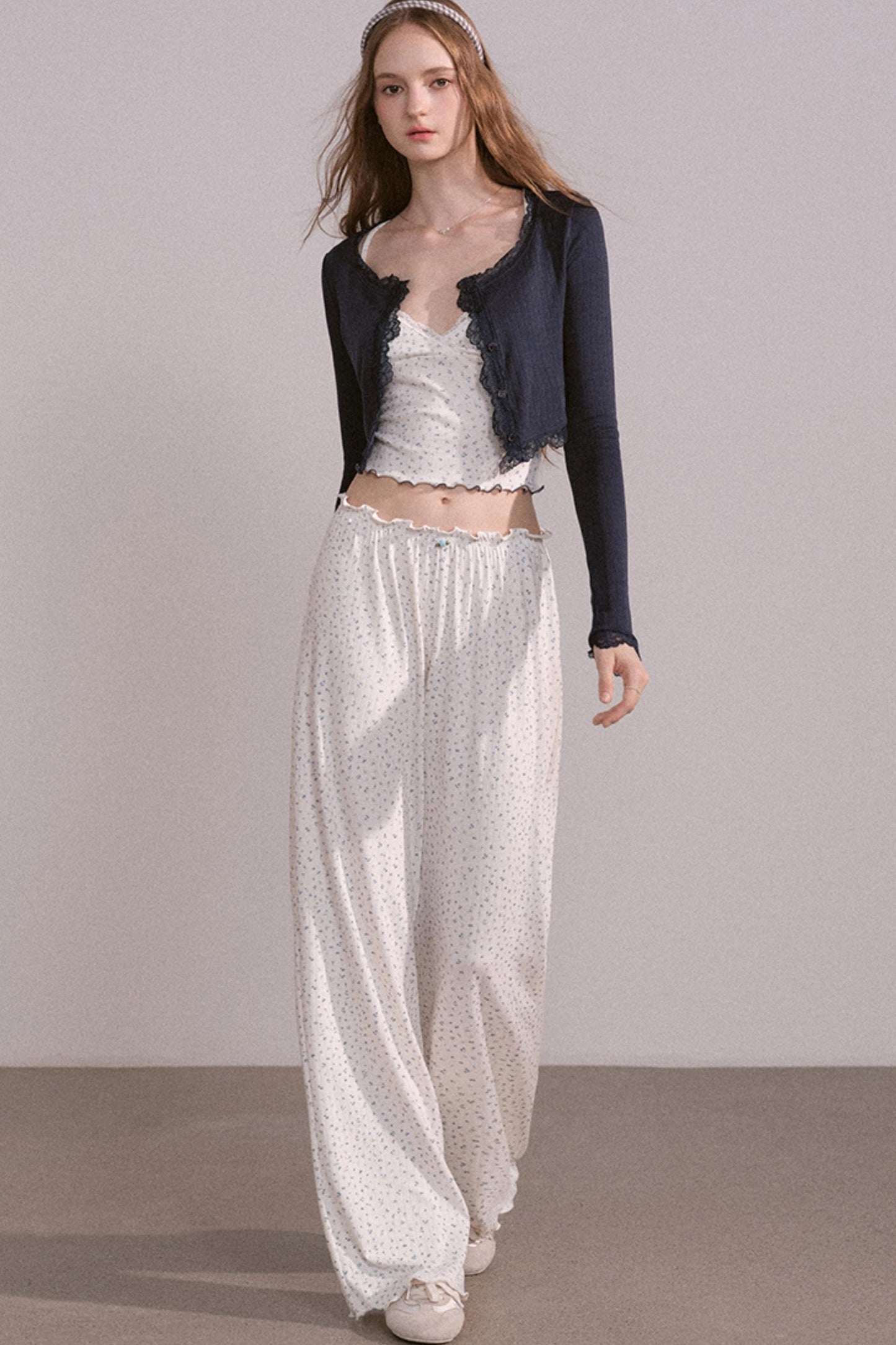 Slim Waist Long Sleeve Top Set-Up