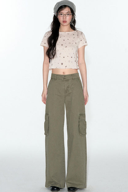 Distressed Cargo Pants