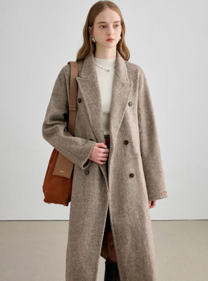 Middle Length Thickened Wool Coat