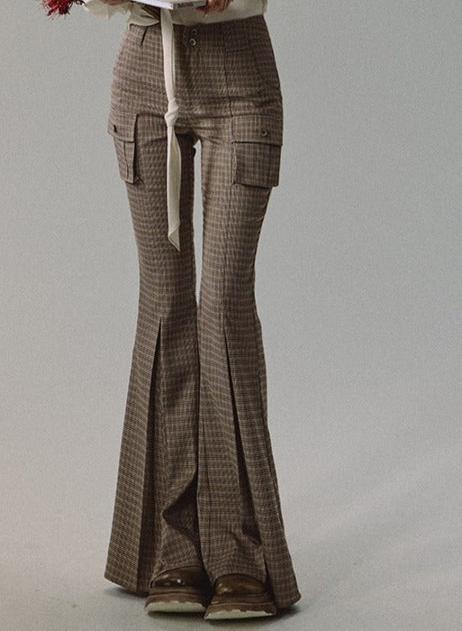 Vintage Slim Multipocket Flared Hosen