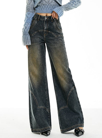 American Retro Wash Jeans Pants