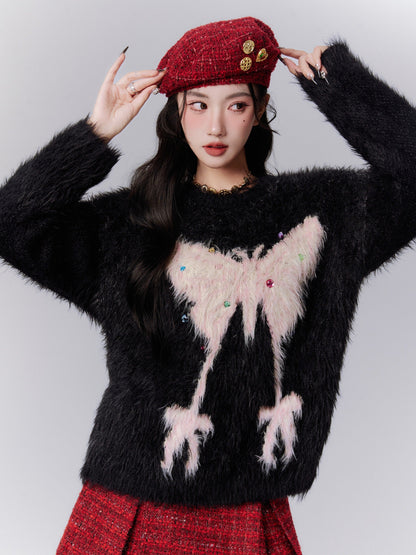 Imitation Mink Sweater Top