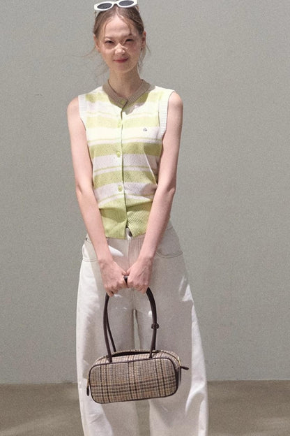 Thin Linen Relaxed Fit Vest