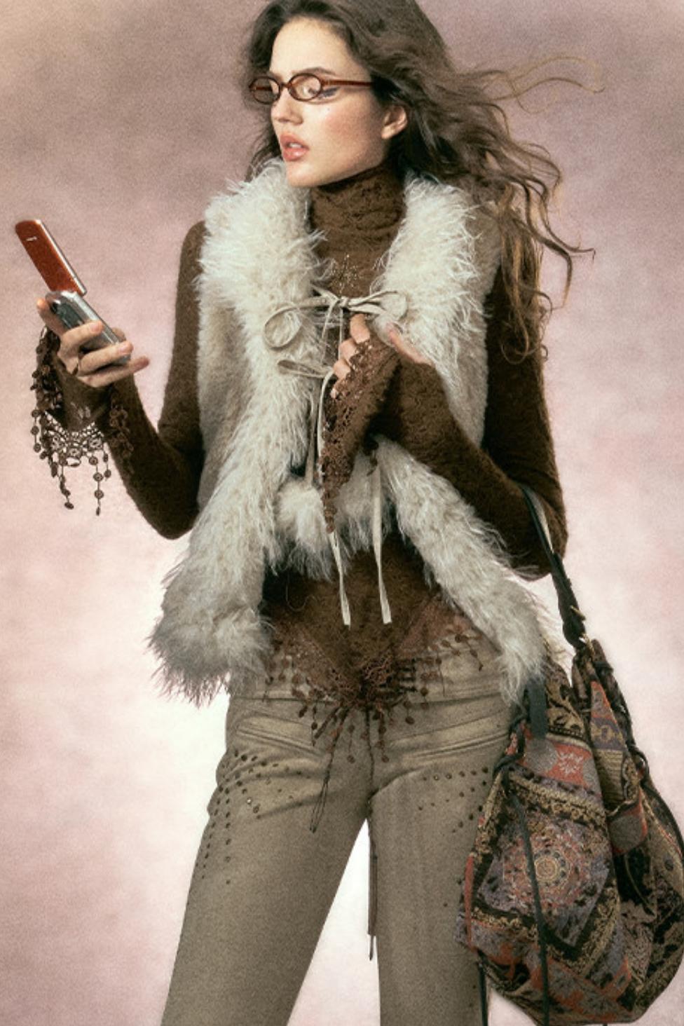 Retro Plush Patchwork Vest