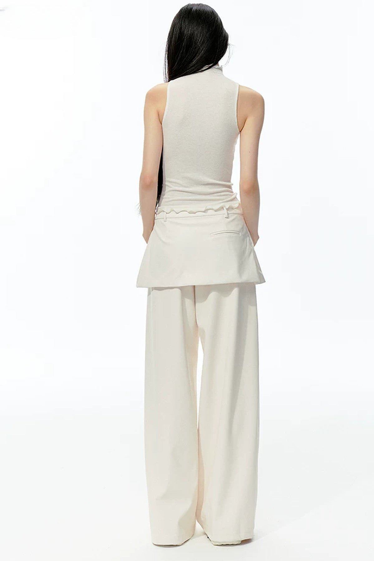 Matte Soft Faux Leather Bow Pants