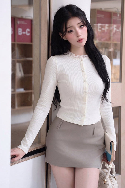 Wool Blend Pullover Top
