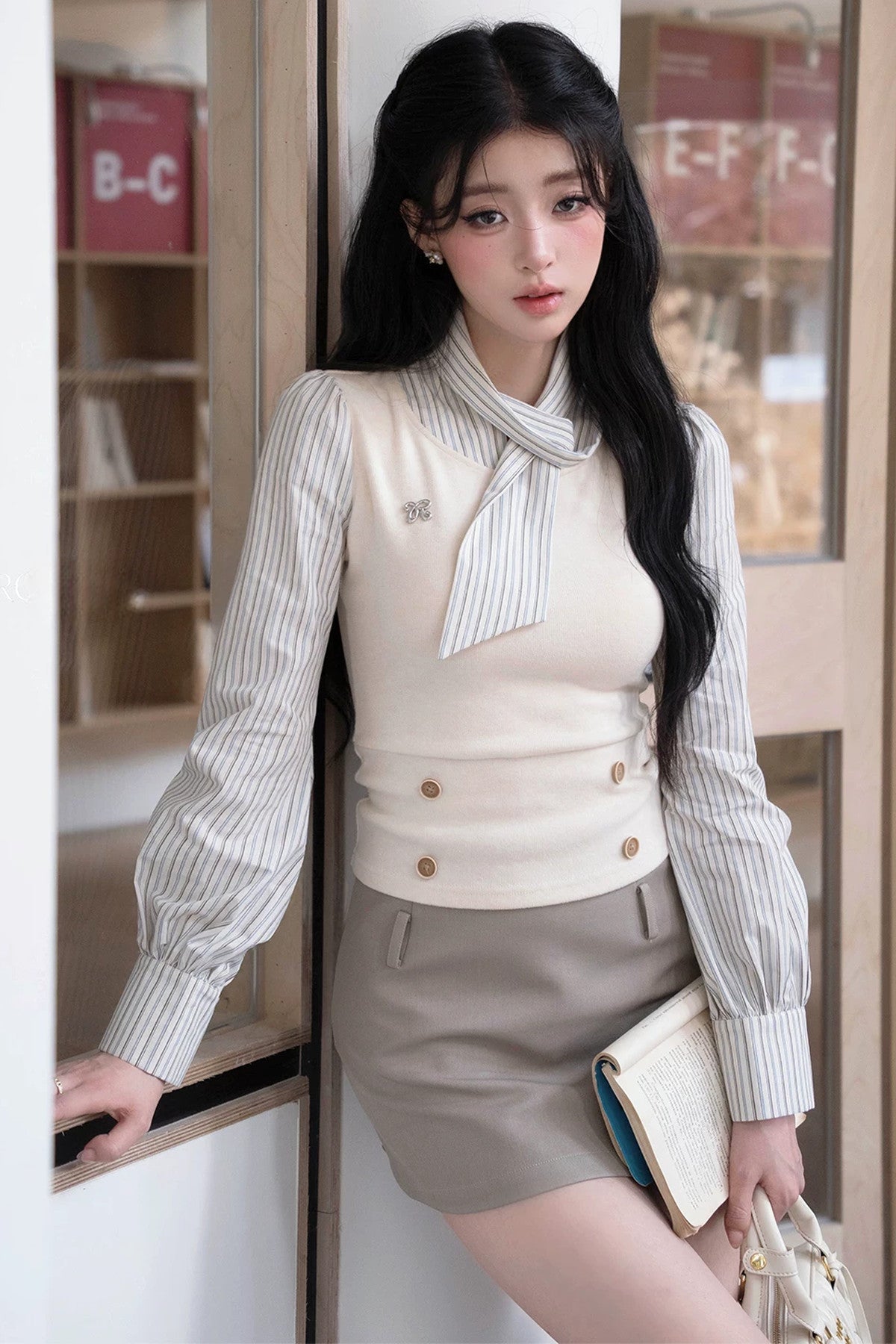 High Waist A-Line Skirt