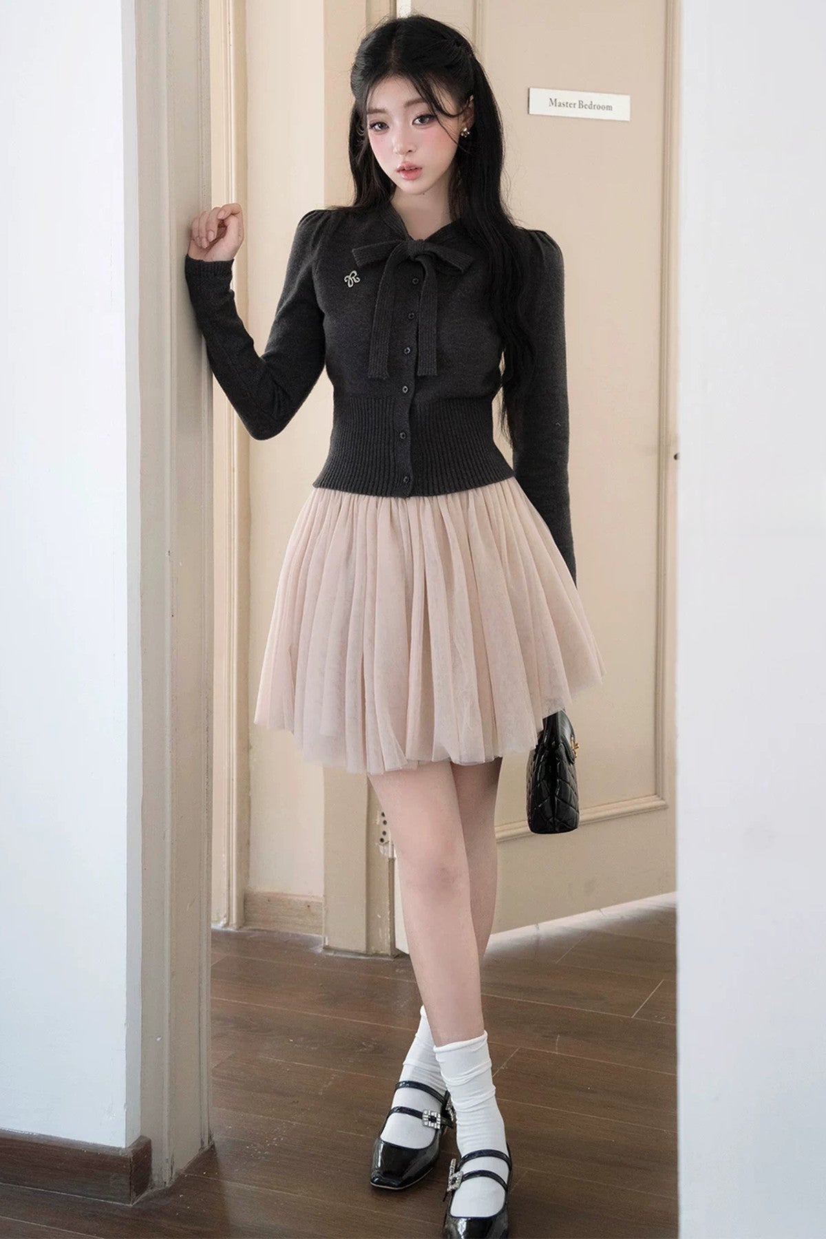 A-Line Large Flared Mesh Skirt