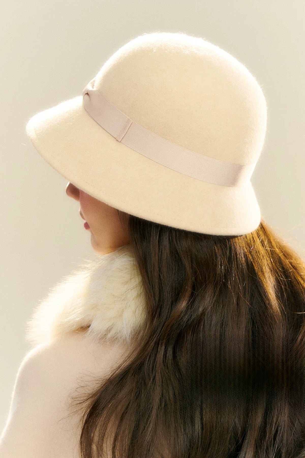 Oatmeal Wool Fedora Hat