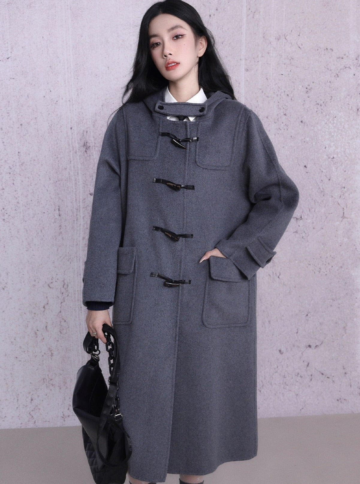 Horn button double-sided Coat